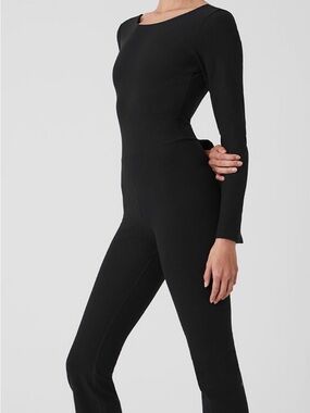 ALO Yoga Black Long-Sleeve Jumpsuit